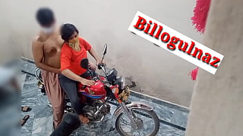 Indian girlfriend rides bike with friend's help in homemade video